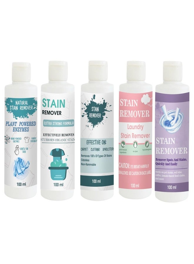 مجموعة مزيلات البقع من توفوس: مزيل بقع القمصان، والدمى، والسماء، والوردي، والبنفسجي | محلول تنظيف متعدد الأسطح للملابس والأقمشة والمفروشات (100 غرام لكل عبوة) - Image 1